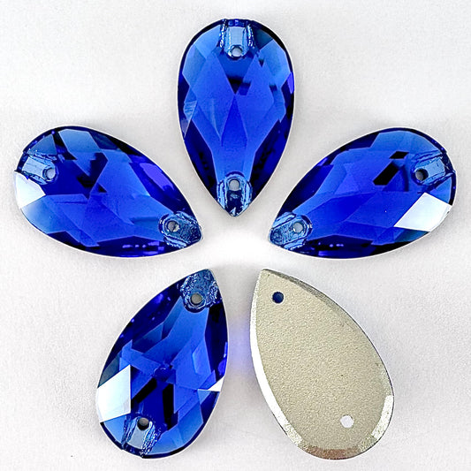 Sapphire Glass Teardrop