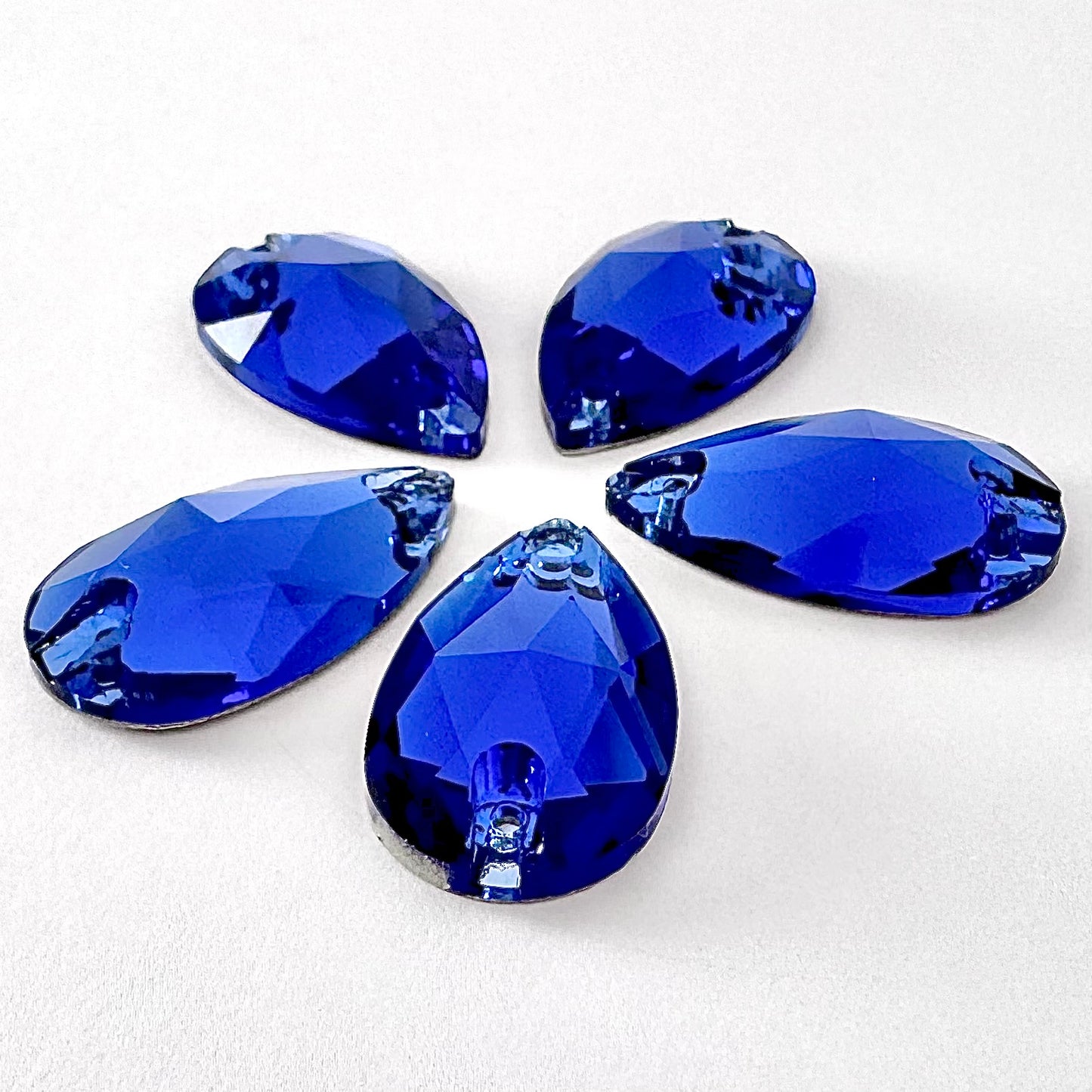 Sapphire Glass Teardrop