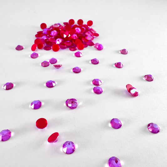 Apricus Opaque Fuchsia MI Rhinestone