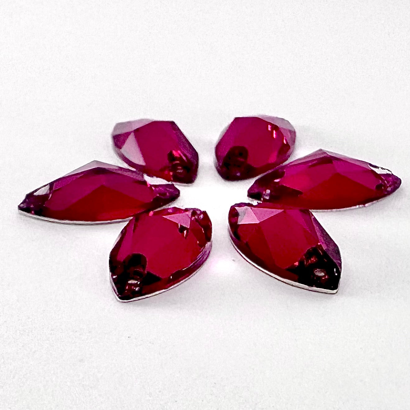 Fuchsia Glass Navette
