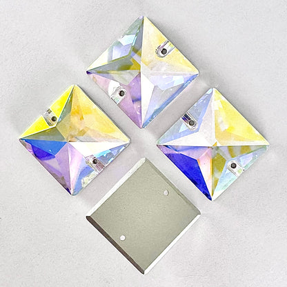 Crystal AB Glass Square