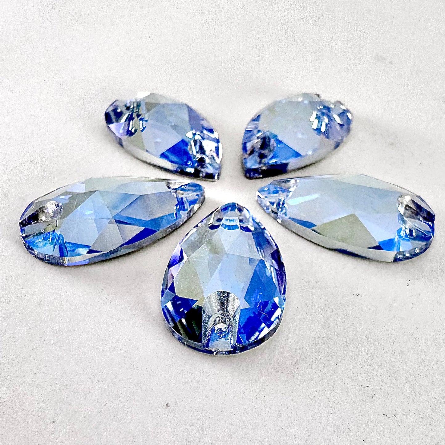 Light Sapphire MO Glass Teardrop
