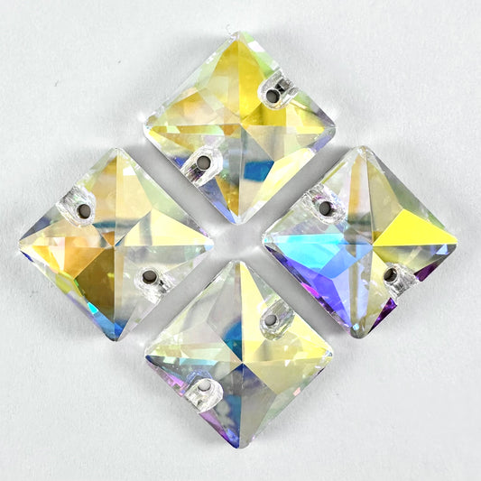 Crystal AB Glass Square (3240 facet)
