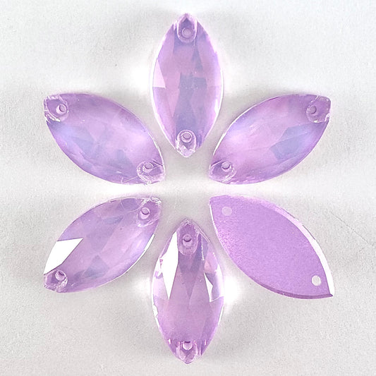 Lavender AM Glass Navette