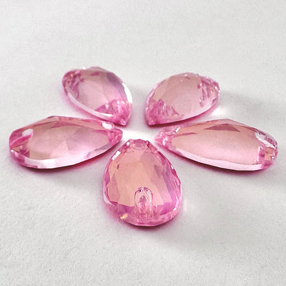 Pink AM Glass Teardrop