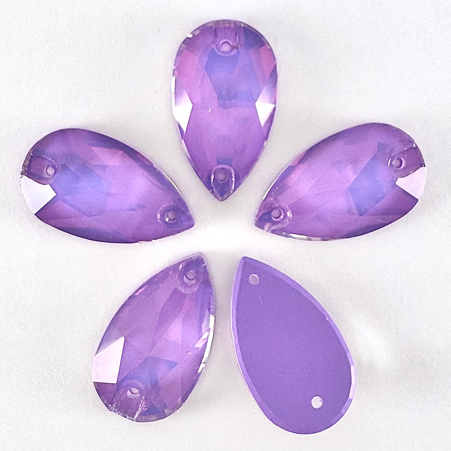Light Amethyst AM Glass Teardrop