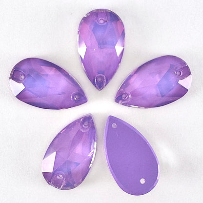 Light Amethyst AM Glass Teardrop