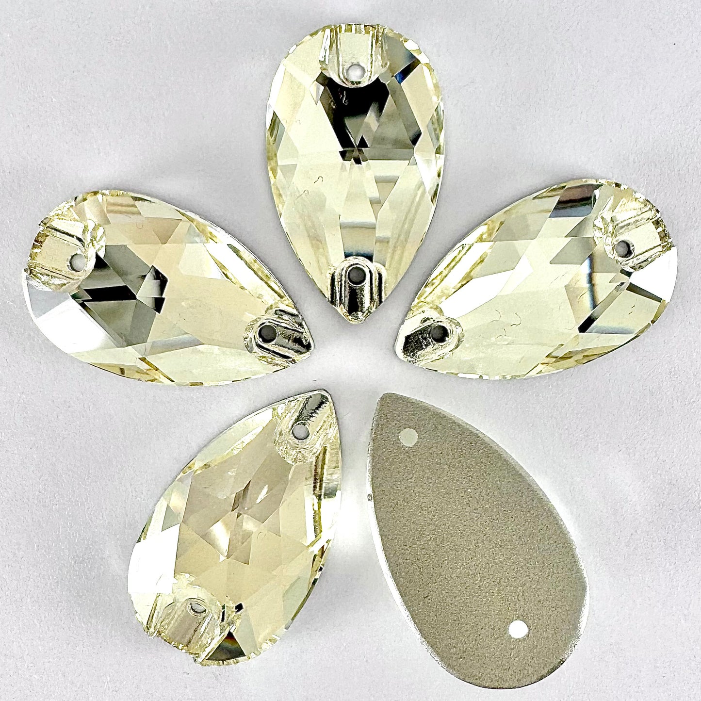 Jonquil Glass Teardrop