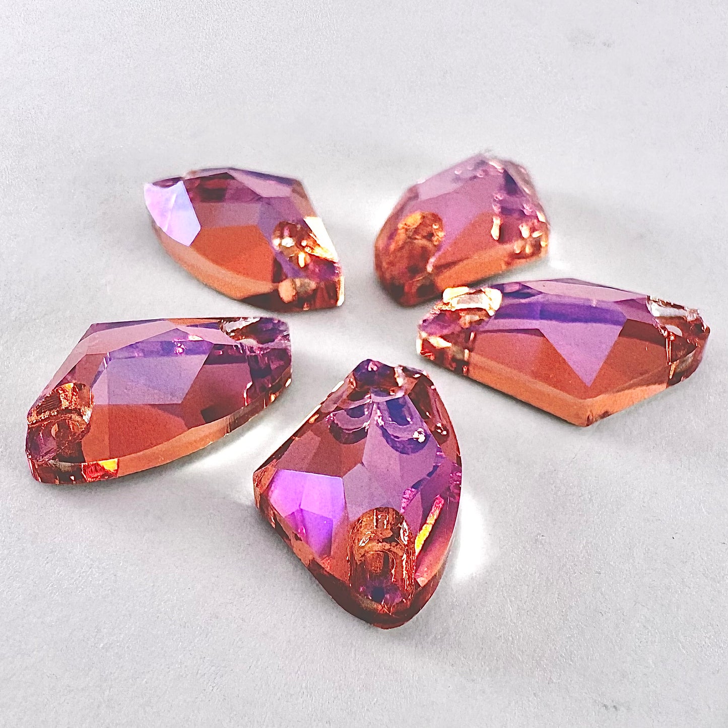 Rose Peach MO Glass Galactic