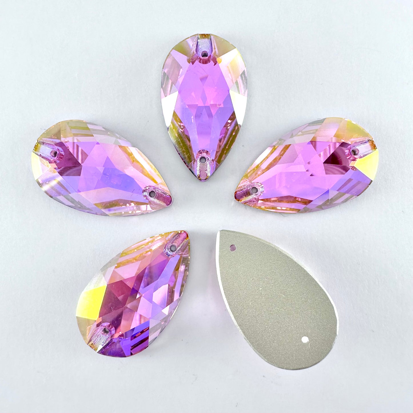 Rose Light Glass Teardrop