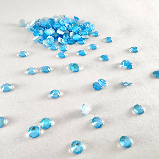 Neon Luminous Aquamarine Rhinestone