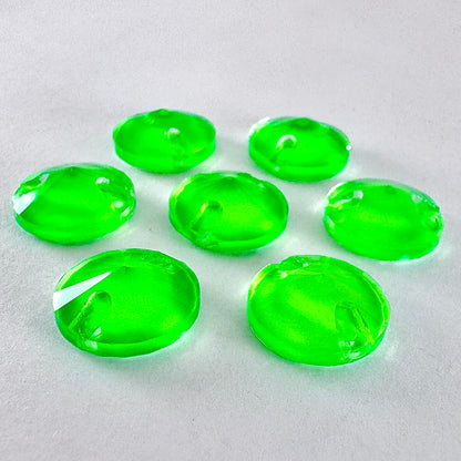 Neon Green Glass Rivoli