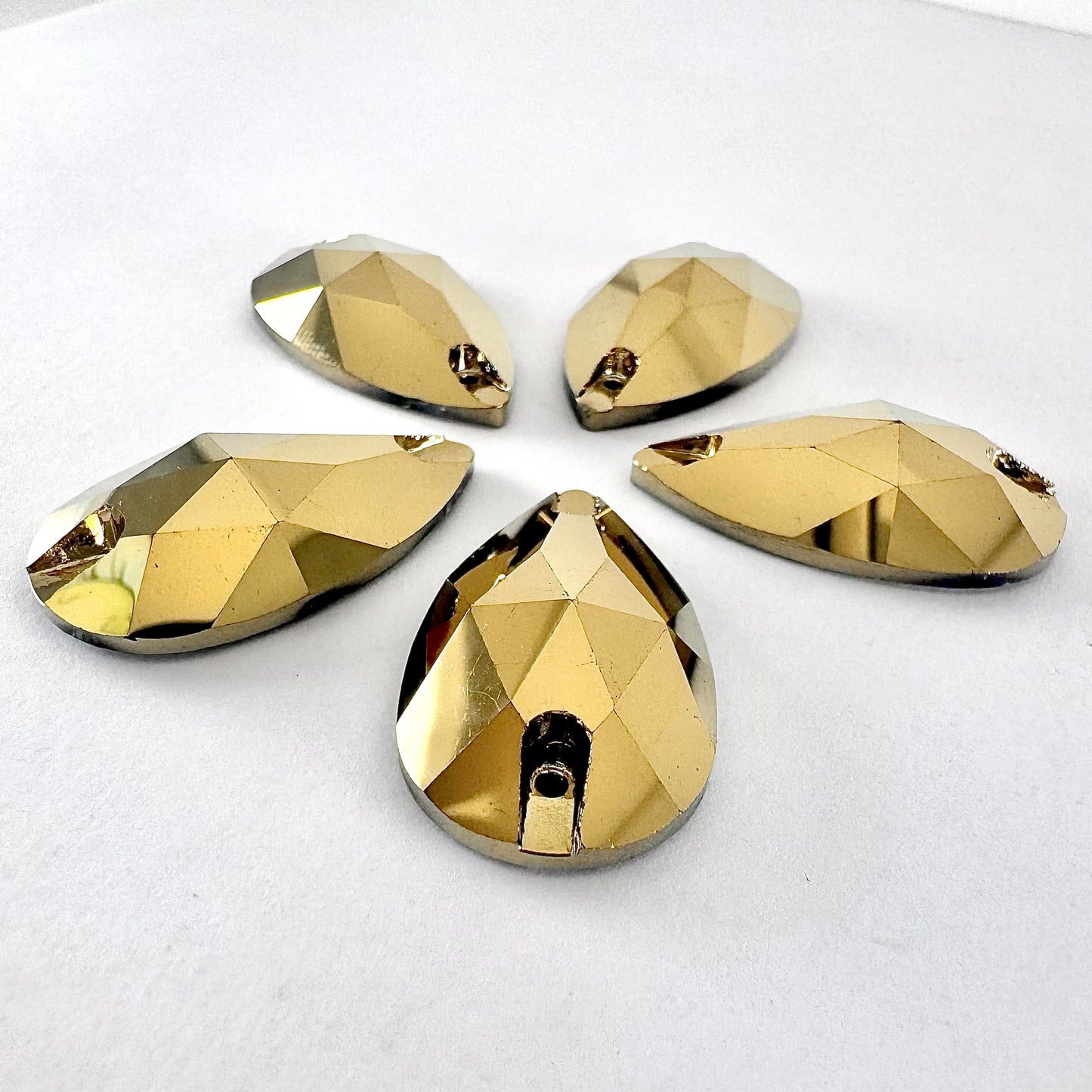 Mine Gold Glass Teardrop