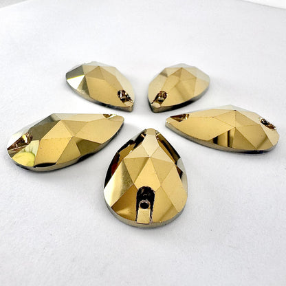 Mine Gold Glass Teardrop