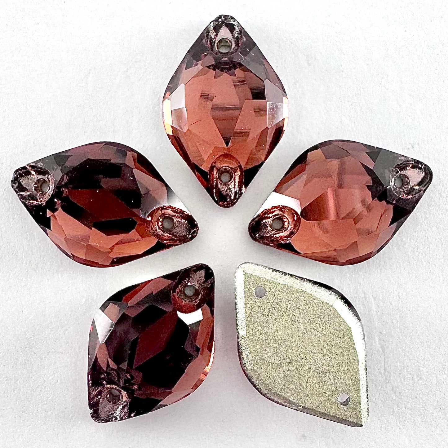 Burgundy Glass Lemon