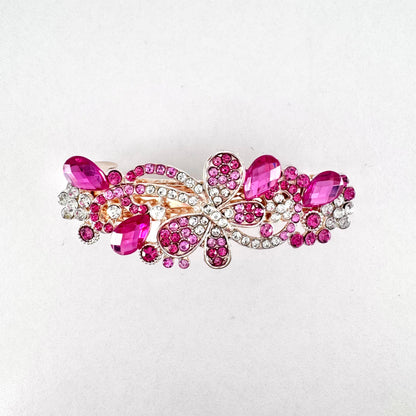 Jewelled Rose Butterfly Hairclip