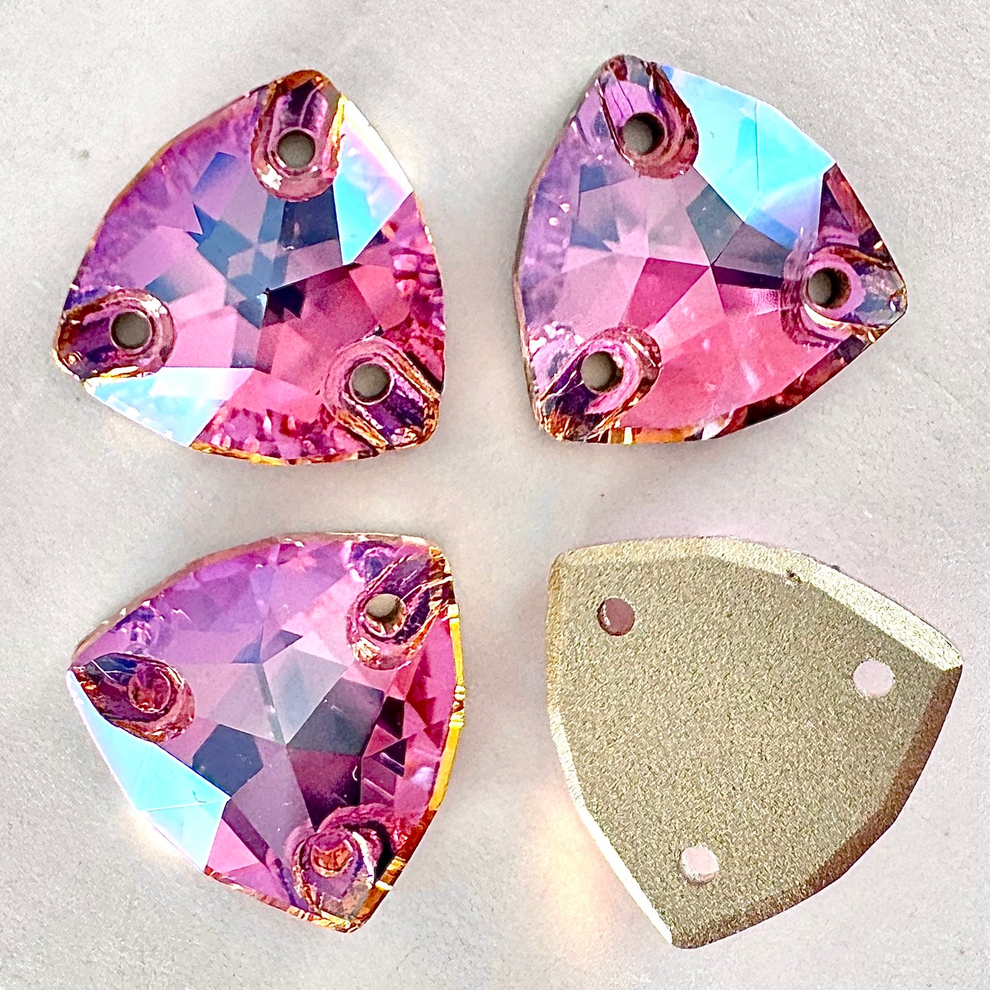 Rose MO Glass Trilliant