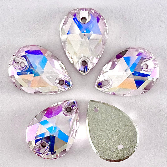 Light Rose SI Glass Teardrop