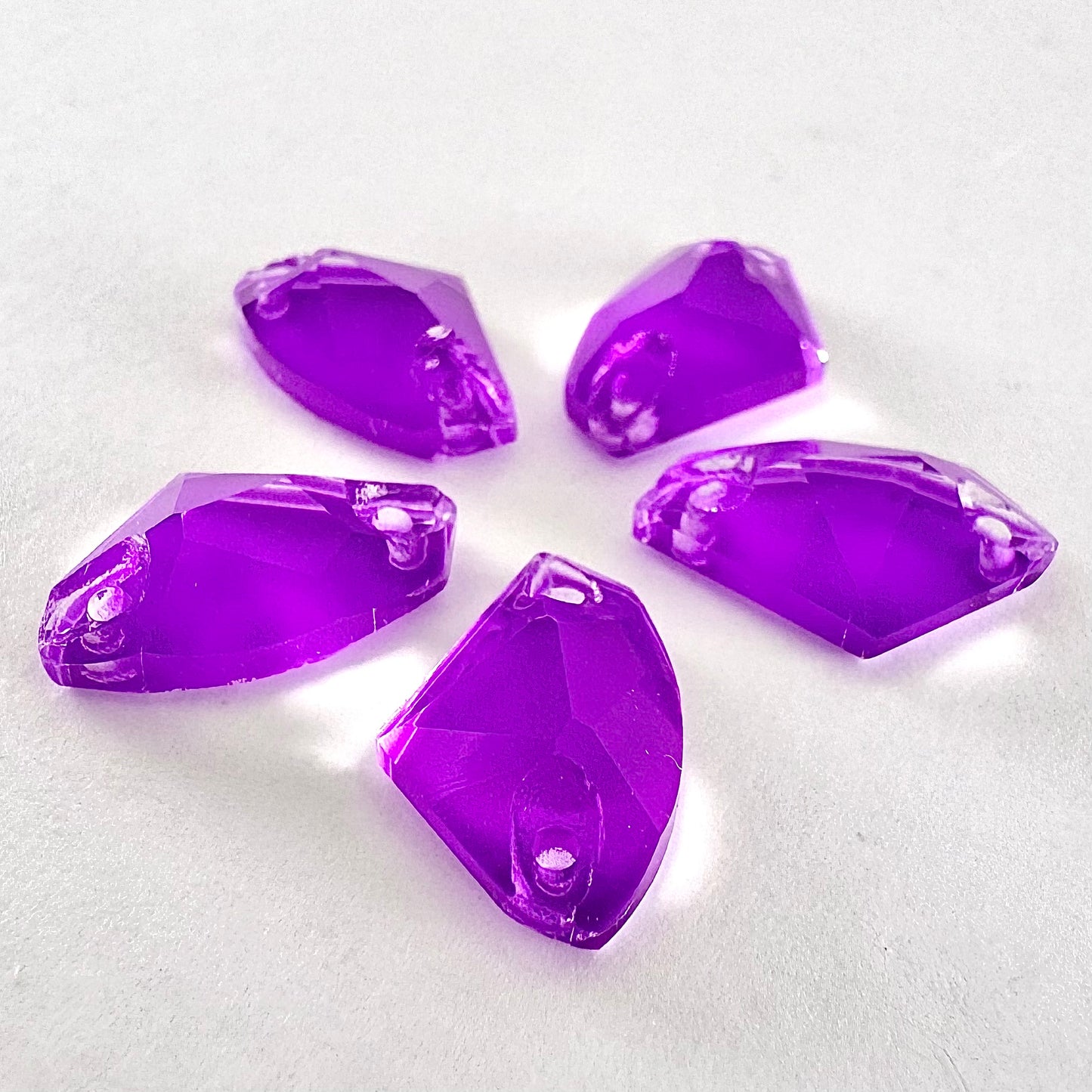 Neon Violet Glass Galactic
