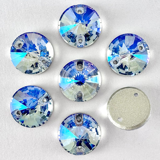 Light Sapphire MO Glass Rivoli