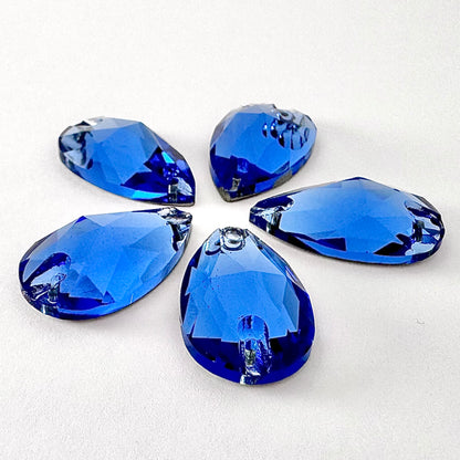 Mid Sapphire Glass Teardrop