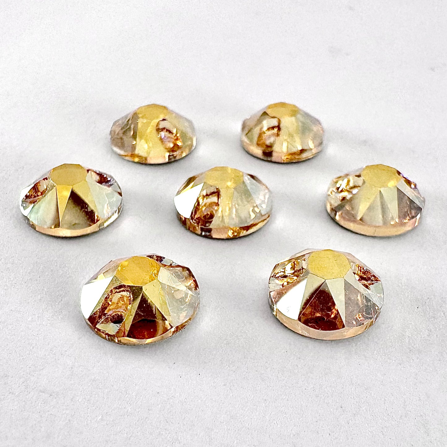 Golden Shadow AB Glass Rivoli (3288 facet)