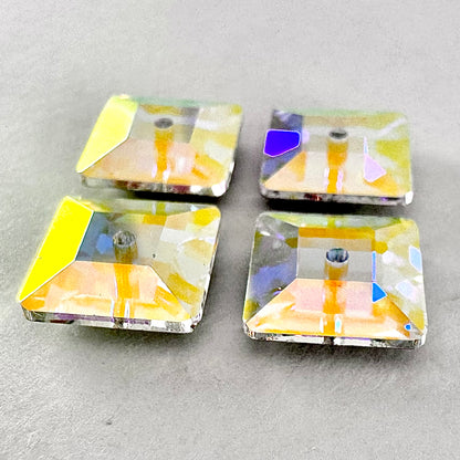 Crystal AB Glass Button
