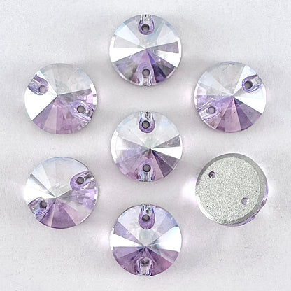 Violet Silk Glass Rivoli