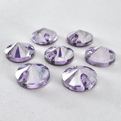 Violet Silk Glass Rivoli