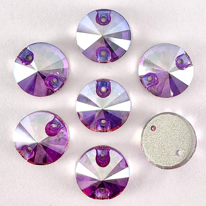Fuchsia Silk Glass Rivoli