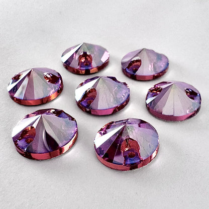 Fuchsia Silk Glass Rivoli