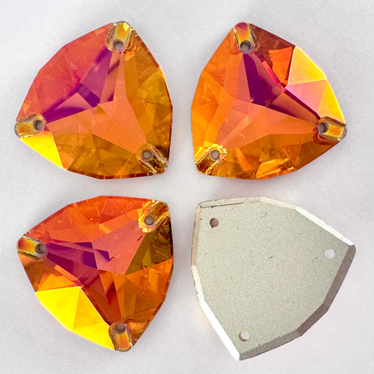 Astral Pink Glass Trilliant
