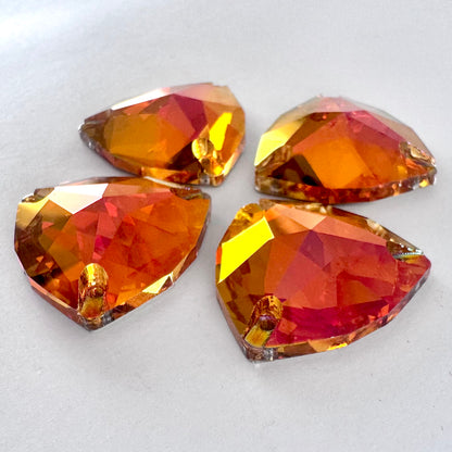 Astral Pink Glass Trilliant