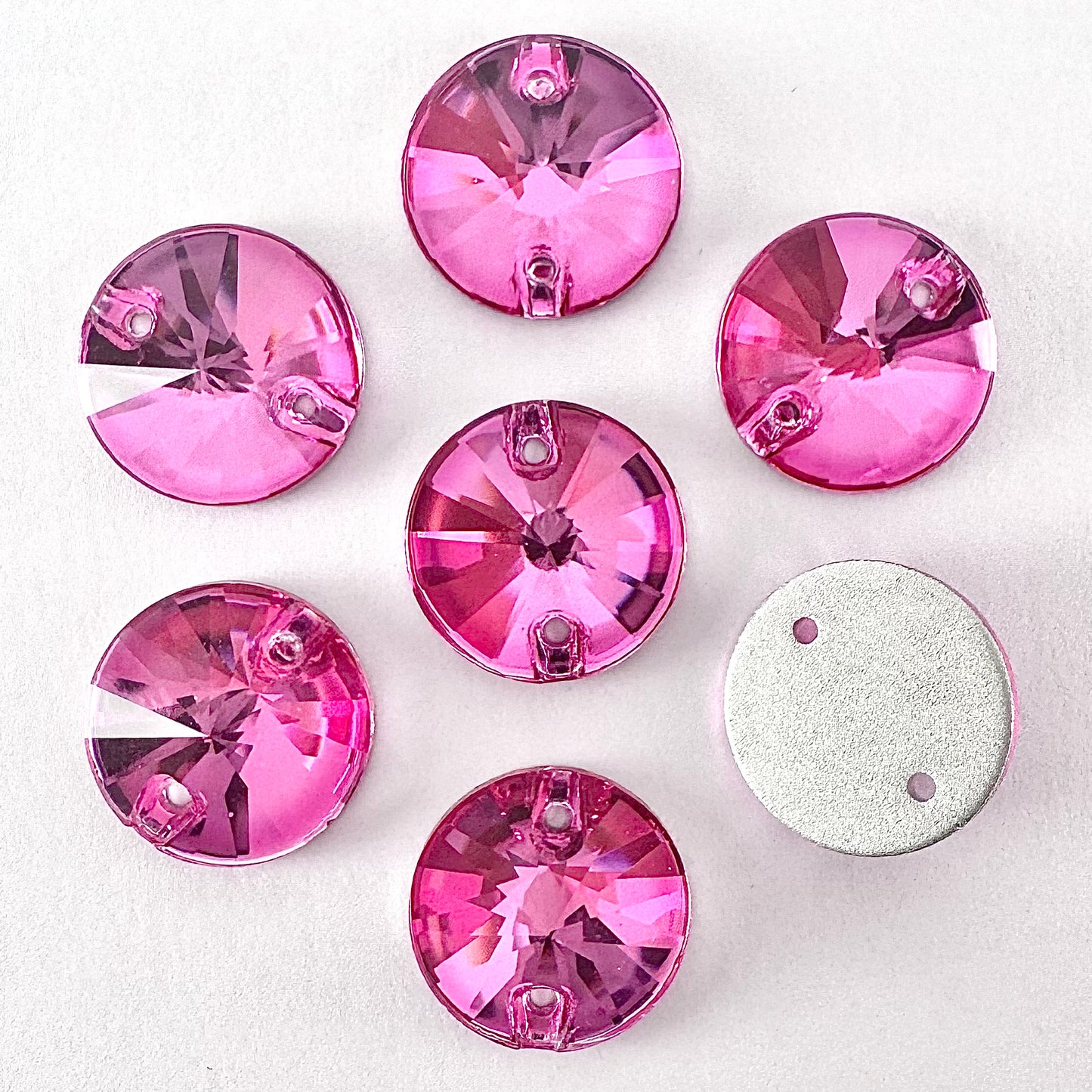 Pale Rose Glass Rivoli