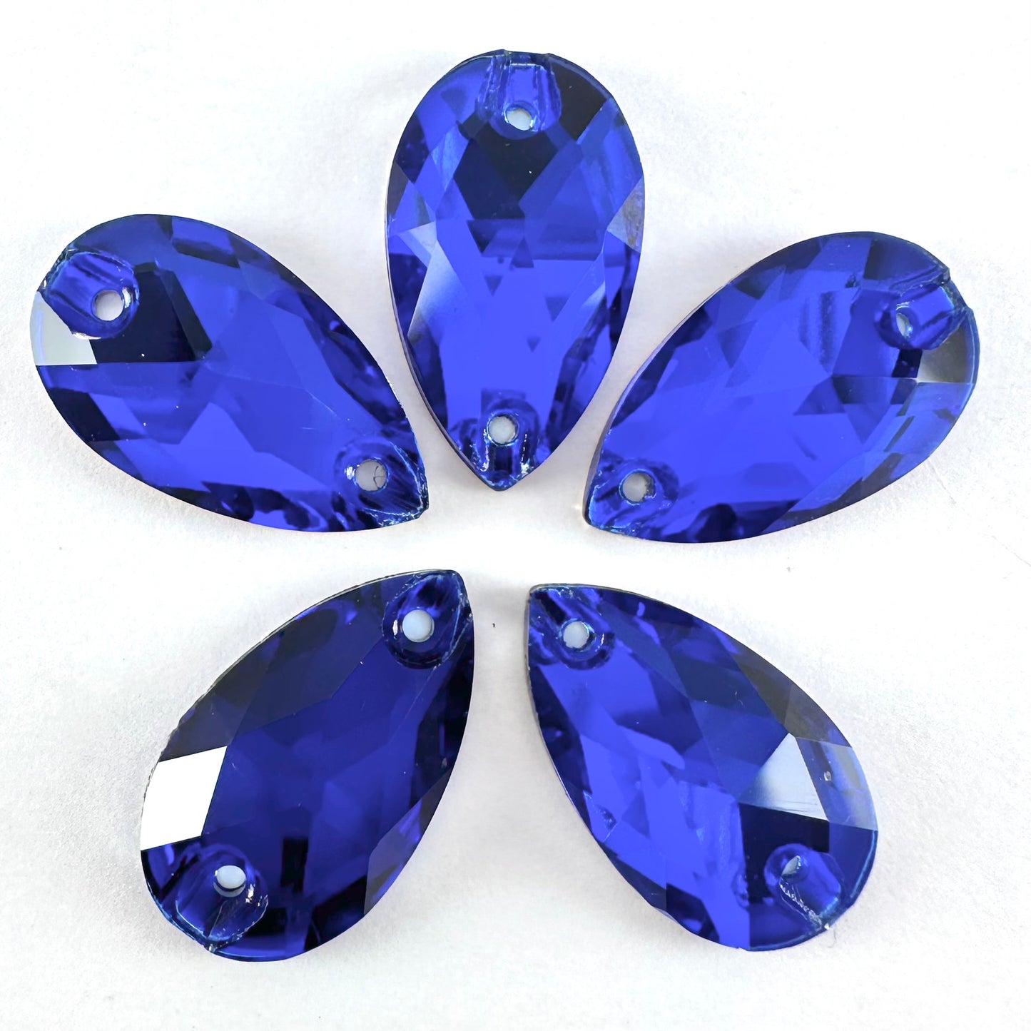 Cobalt Blue Glass Teardrop