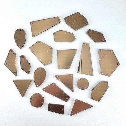 Mirror Shapes - Light Peach (various shape options)