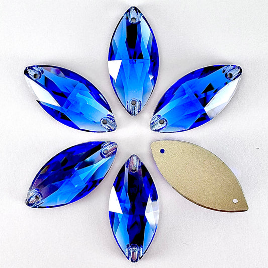 Sapphire Glass Navette