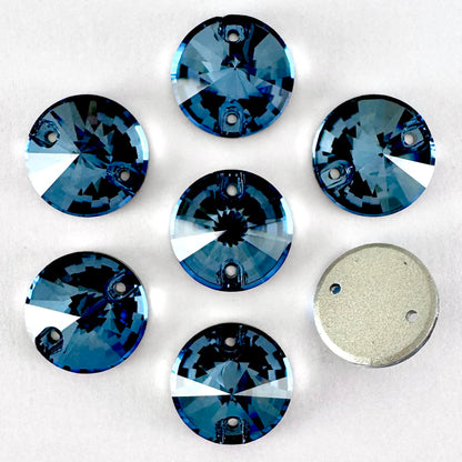 Denim Blue Glass Rivoli