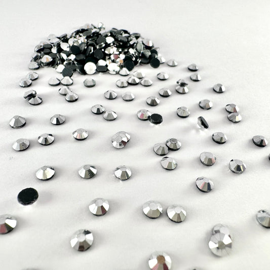 CLEARANCE - Silver Hematite Hotfix Rhinestone