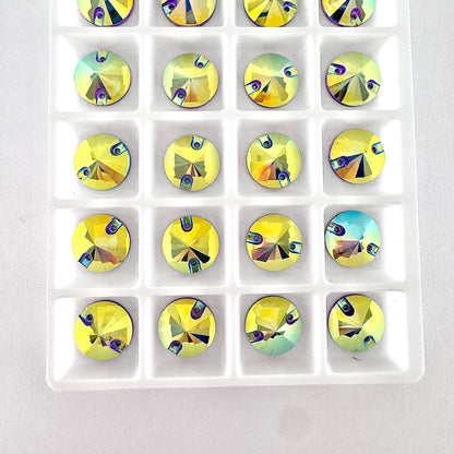 CLEARANCE - Purple AB Glass Rivoli