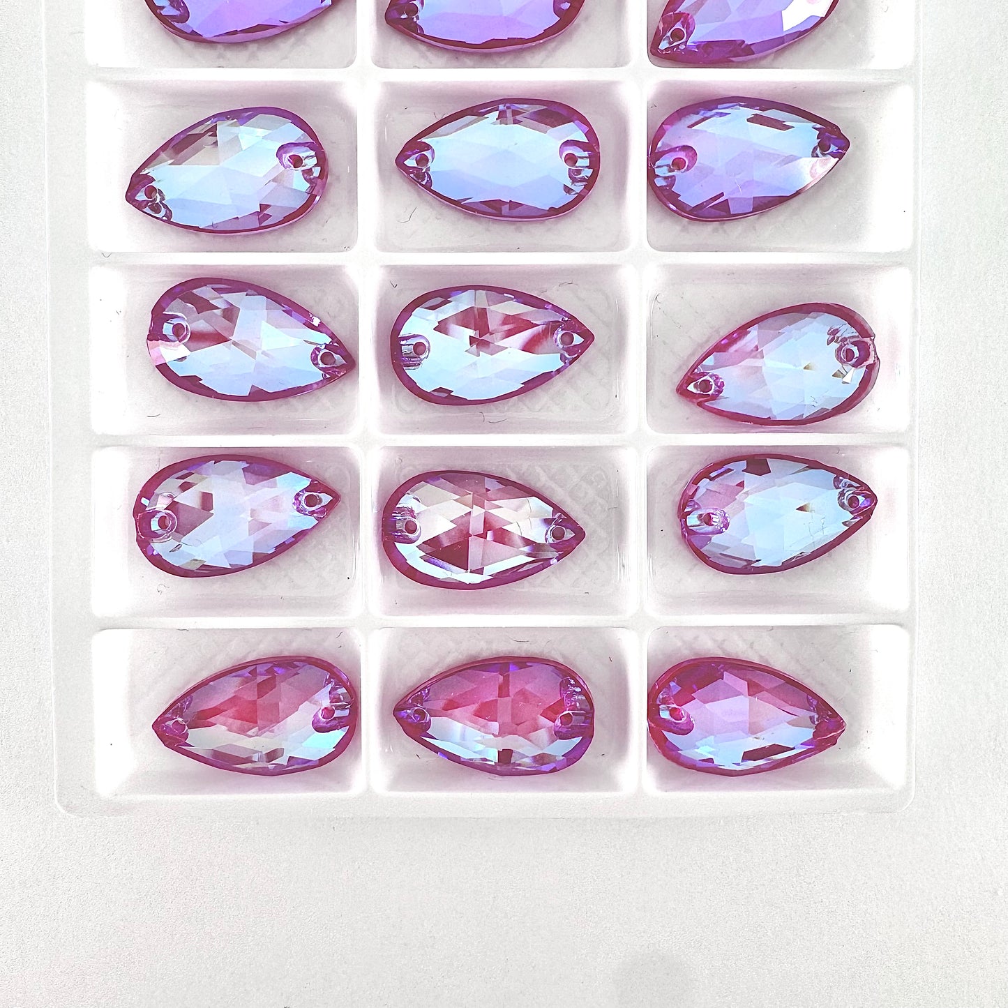 CLEARANCE - Opaque Fuchsia MI Glass Teardrop