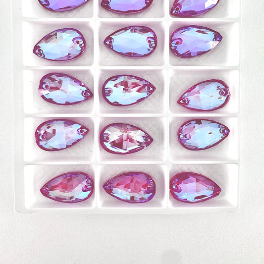 CLEARANCE - Opaque Fuchsia MI Glass Teardrop