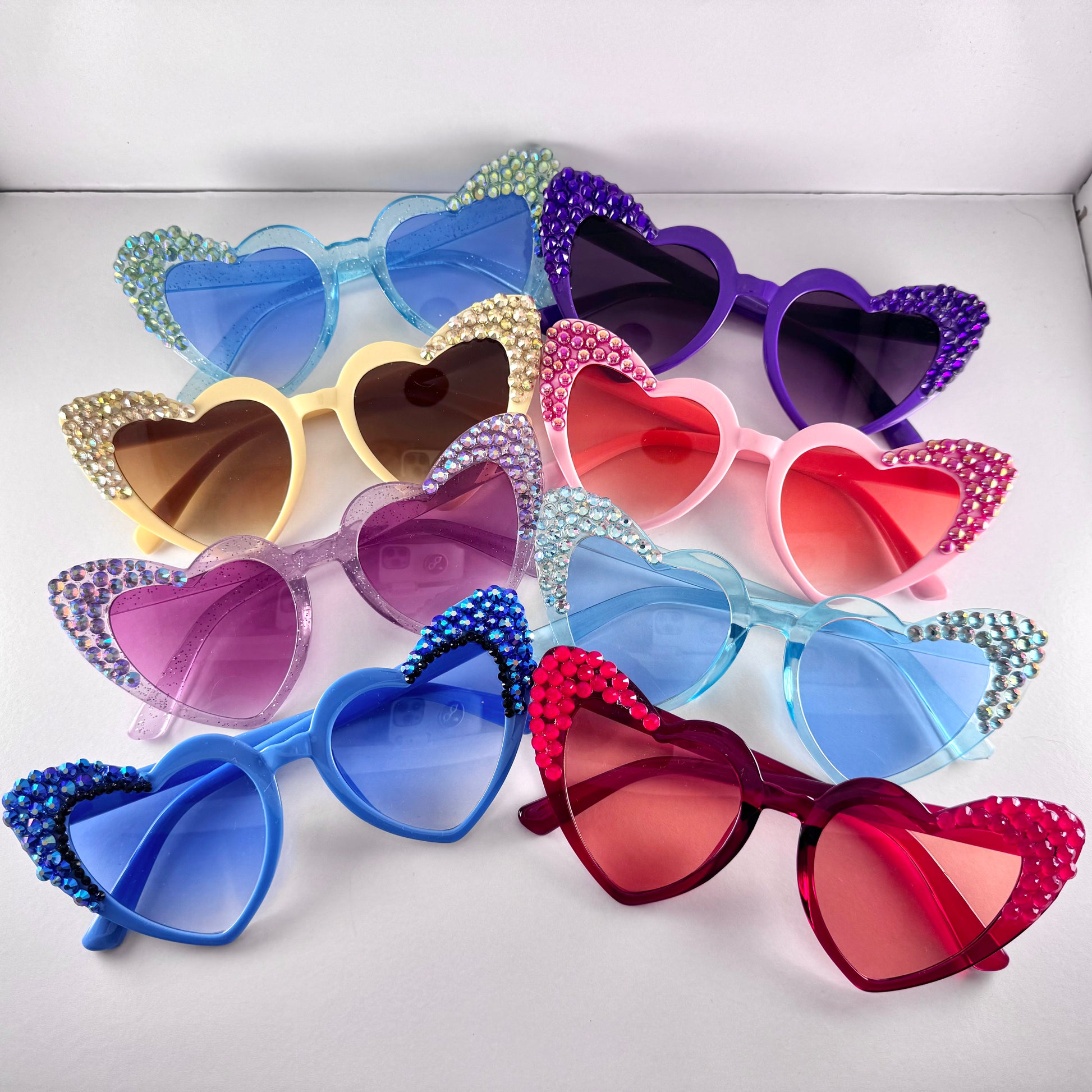 Rhinestone glasses sales