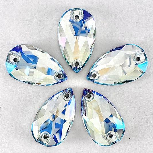 Light Azure MO Glass Teardrop