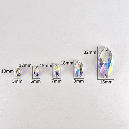 Sapphire Glass Navette