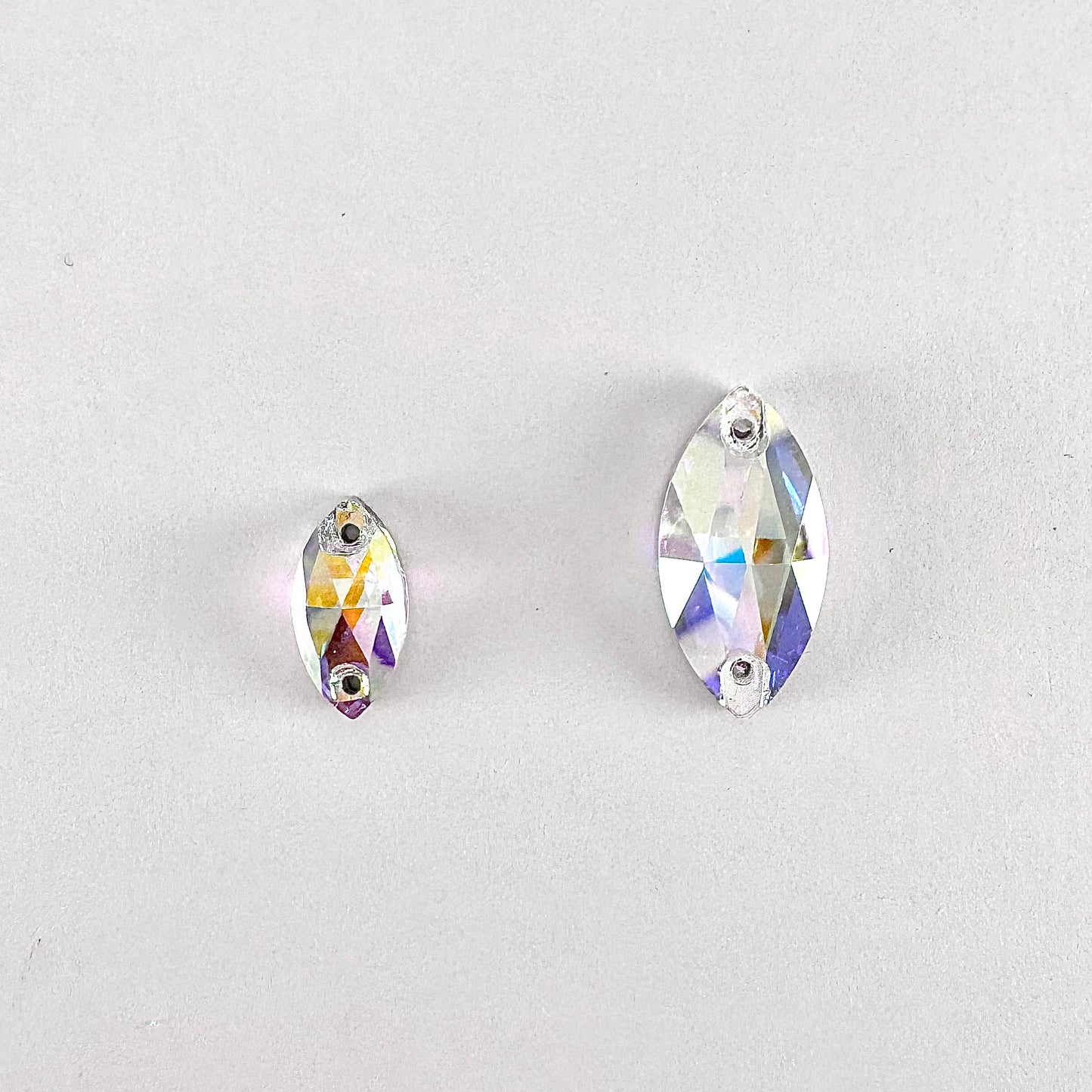 Fuchsia Glass Navette