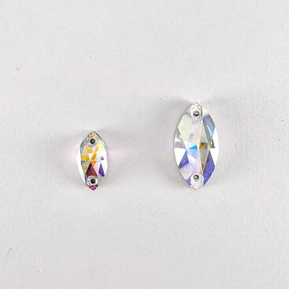 Fuchsia Glass Navette