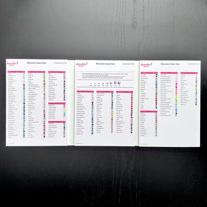 Rhinestone Colour Chart
