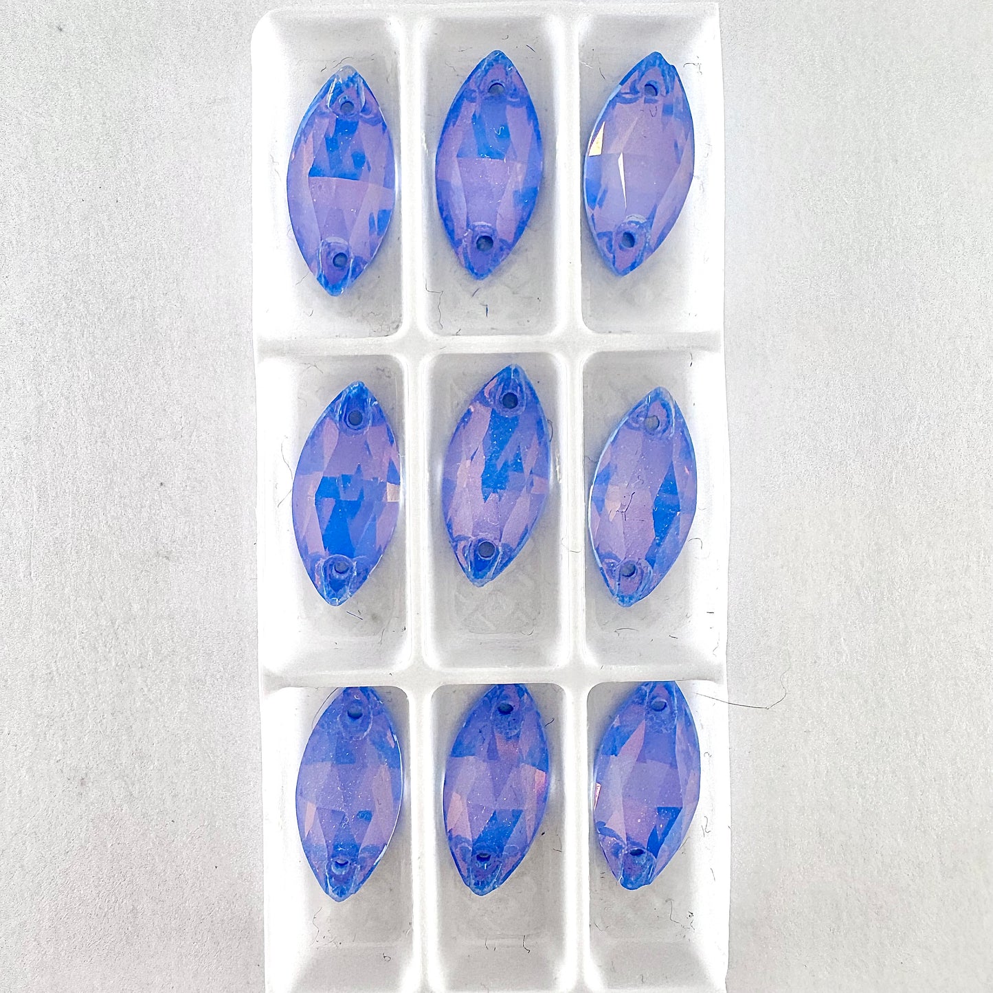 CLEARANCE - Sapphire AM Glass Navette