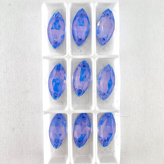 CLEARANCE - Sapphire AM Glass Navette